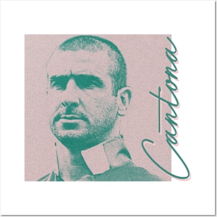 Cantona / Aesthetic 90s Soccer Fan Art Posters and Art